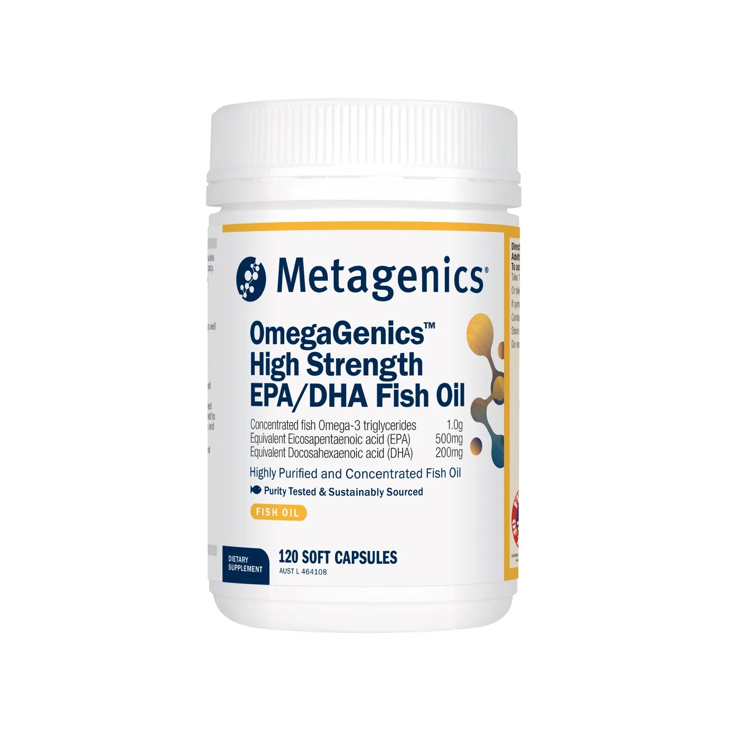 Metagenics MetaPure EPA/DHA 120 Capsules