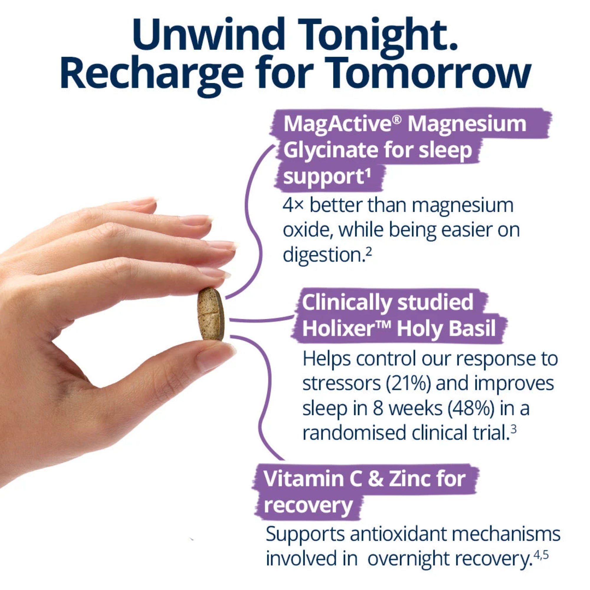 Metagenics MetaRelax Recharge Overnight - 60 Tablets