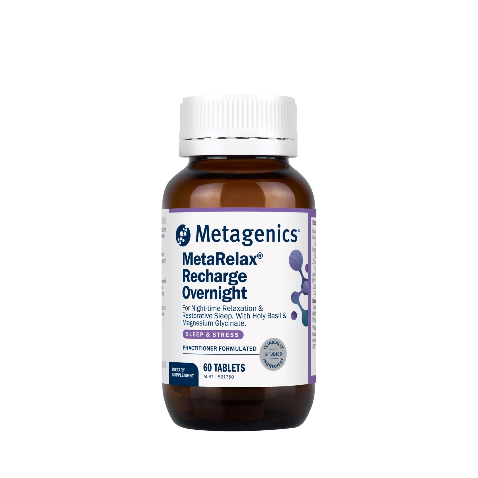 Metagenics MetaRelax Recharge Overnight - 60 Tablets