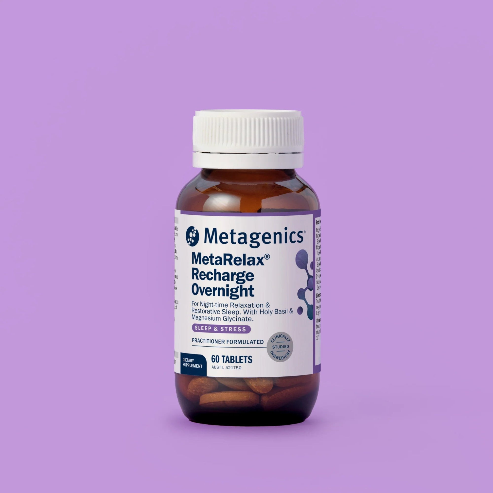 Metagenics MetaRelax Recharge Overnight - 60 Tablets