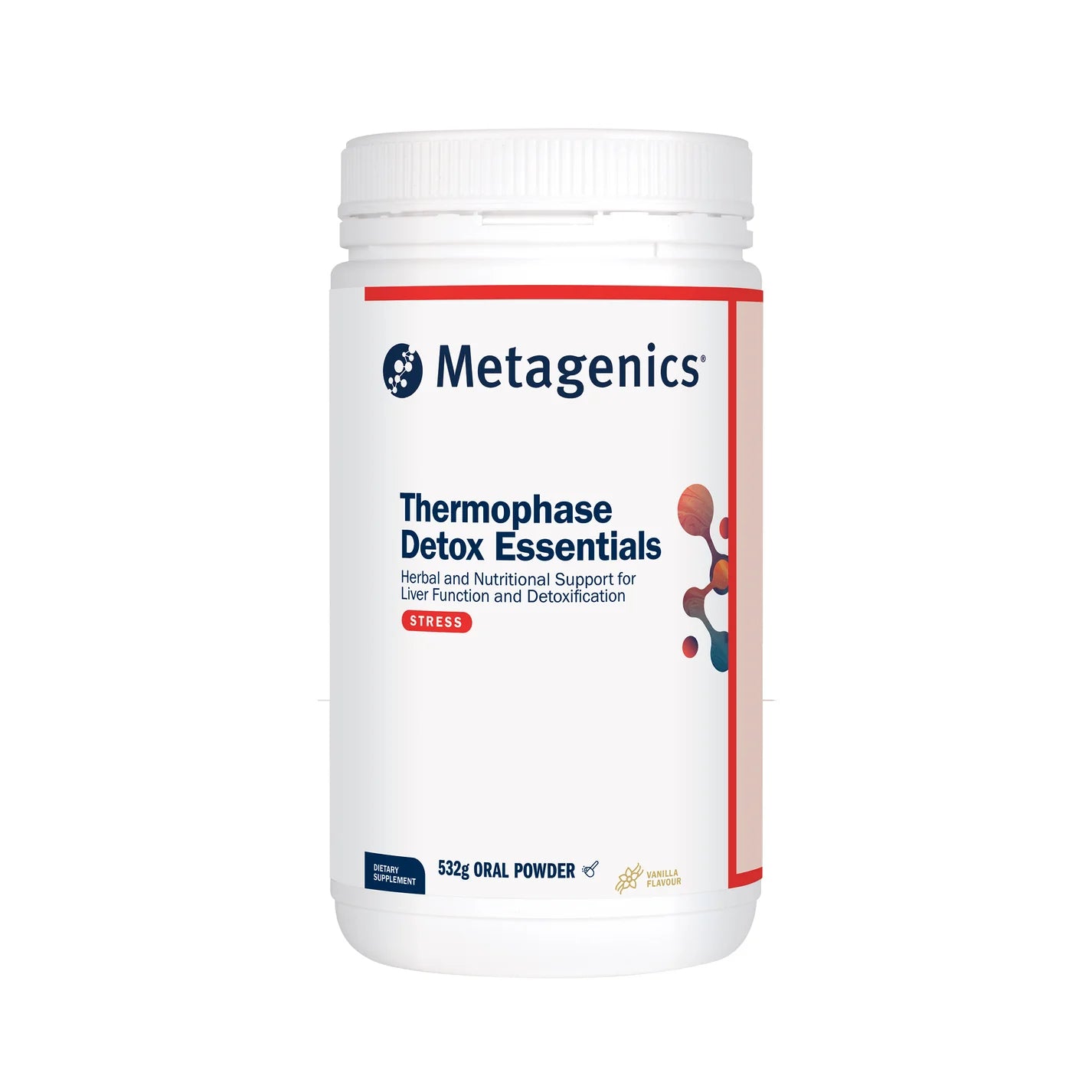 Metagenics Thermophase Detox Essentials Oral Powder - 532g, Vanilla Flavoured