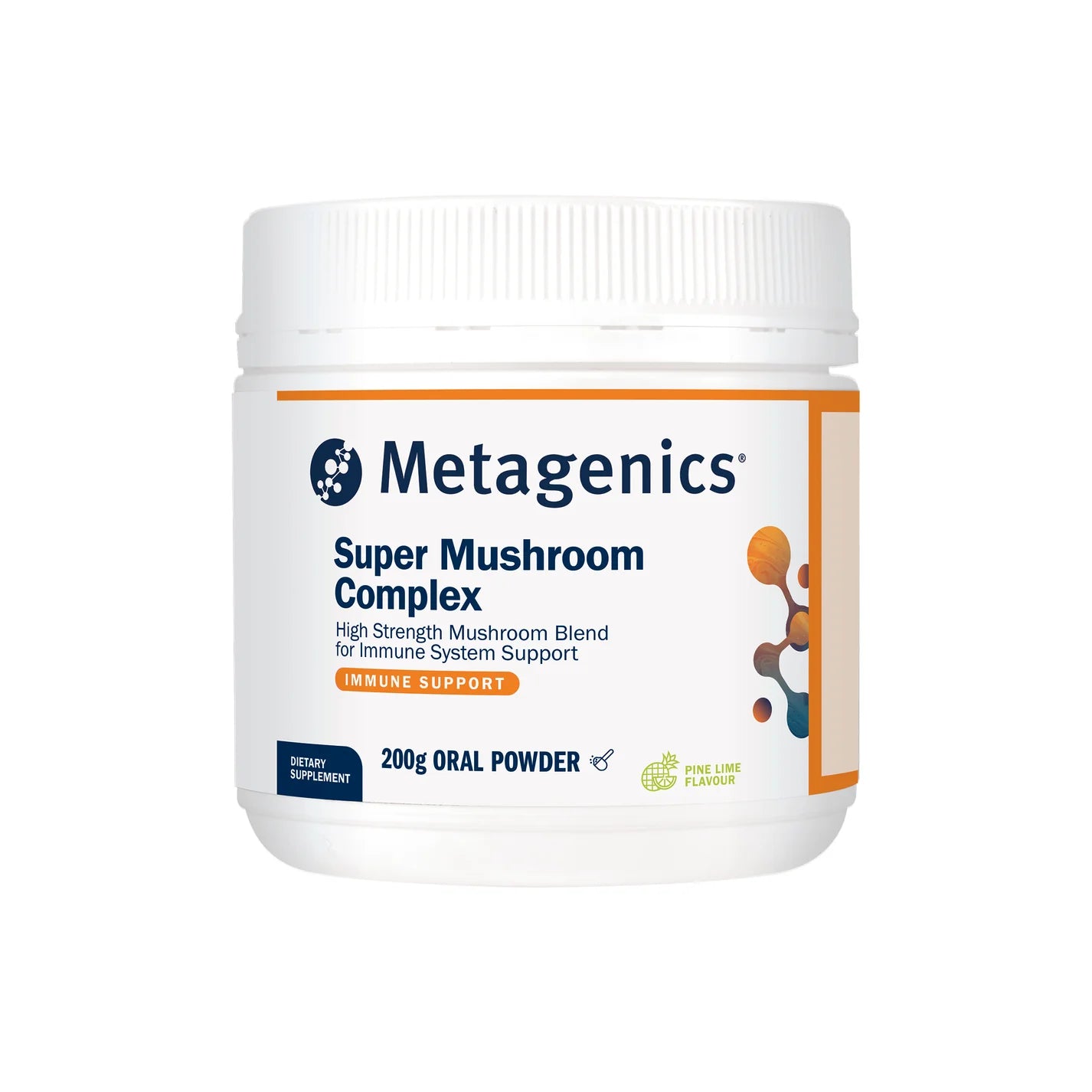 Metagenics Super Mushroom Complex Powder 200g - Pine Lime Flavoured