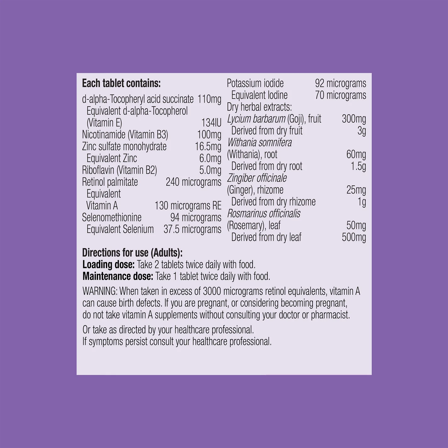 Metagenics Thyrobalance 60 Tablets