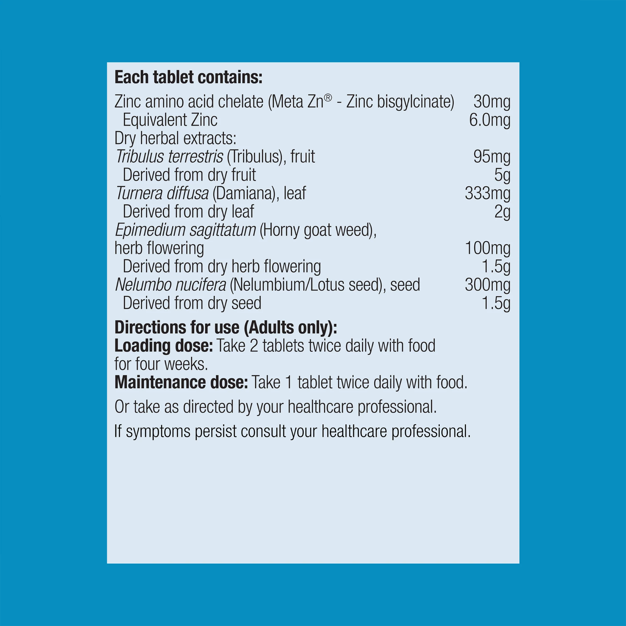 Metagenics Tribulus Synergy T-Lift - 60 Tablets