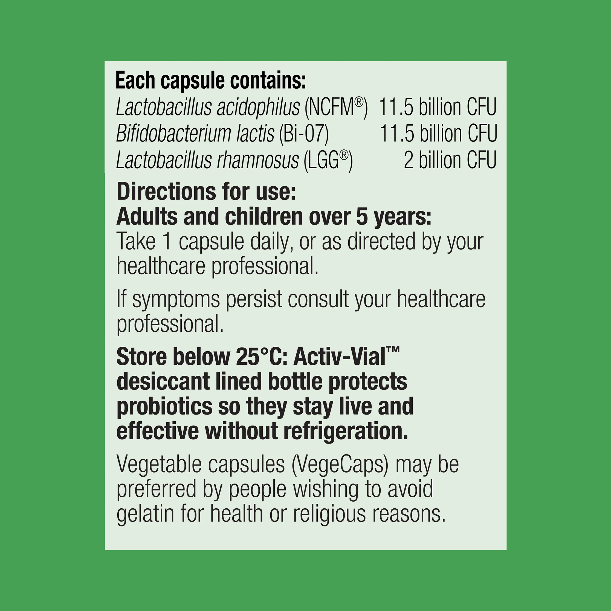 Metagenics UltraFlora Balance Dairy Free Probiotic - 30 Capsules