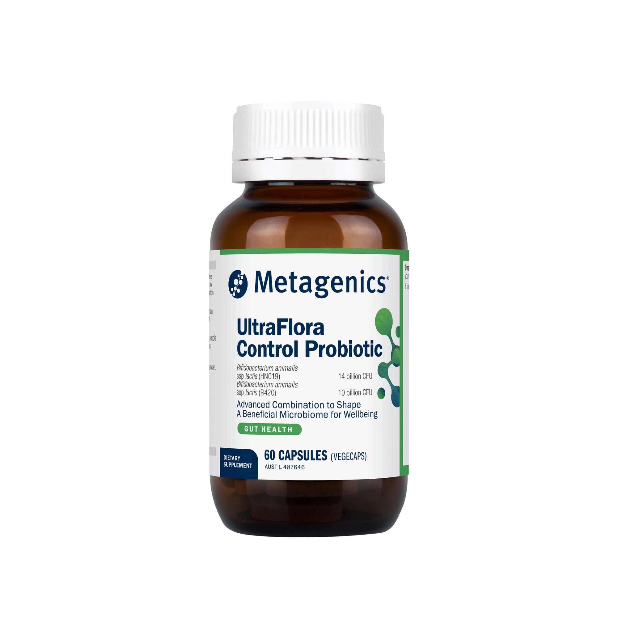 Metagenics UltraFlora Control Probiotic - 60 Capsules