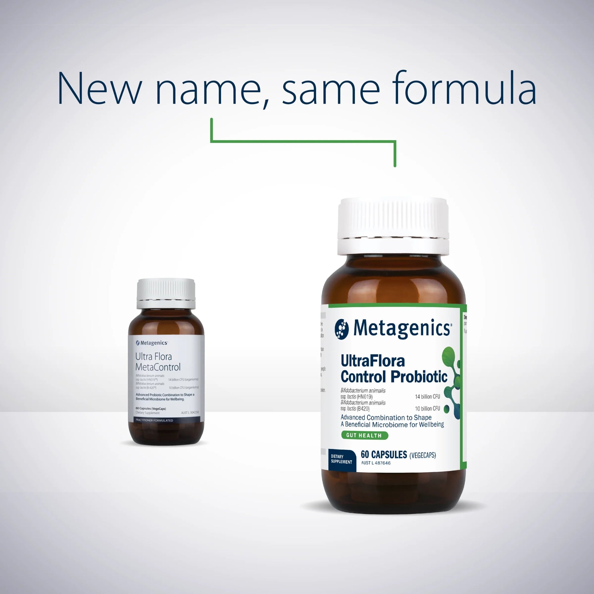 Metagenics UltraFlora Control Probiotic - 60 Capsules