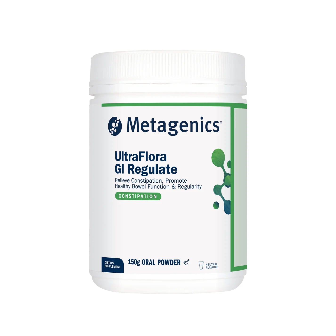 Metagenics UltraFlora GI Regulate Probiotic Powder - 150g, Neutral Flavoured