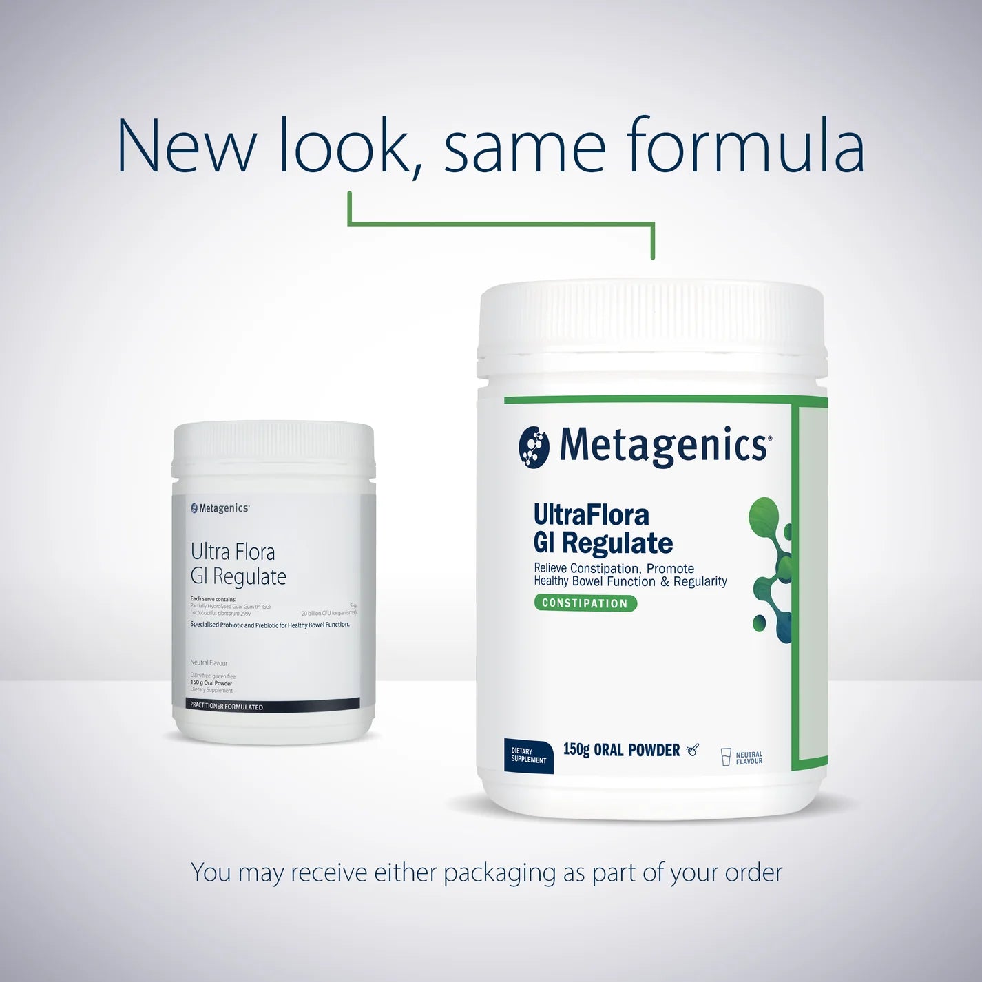 Metagenics UltraFlora GI Regulate Probiotic Powder - 150g, Neutral Flavoured