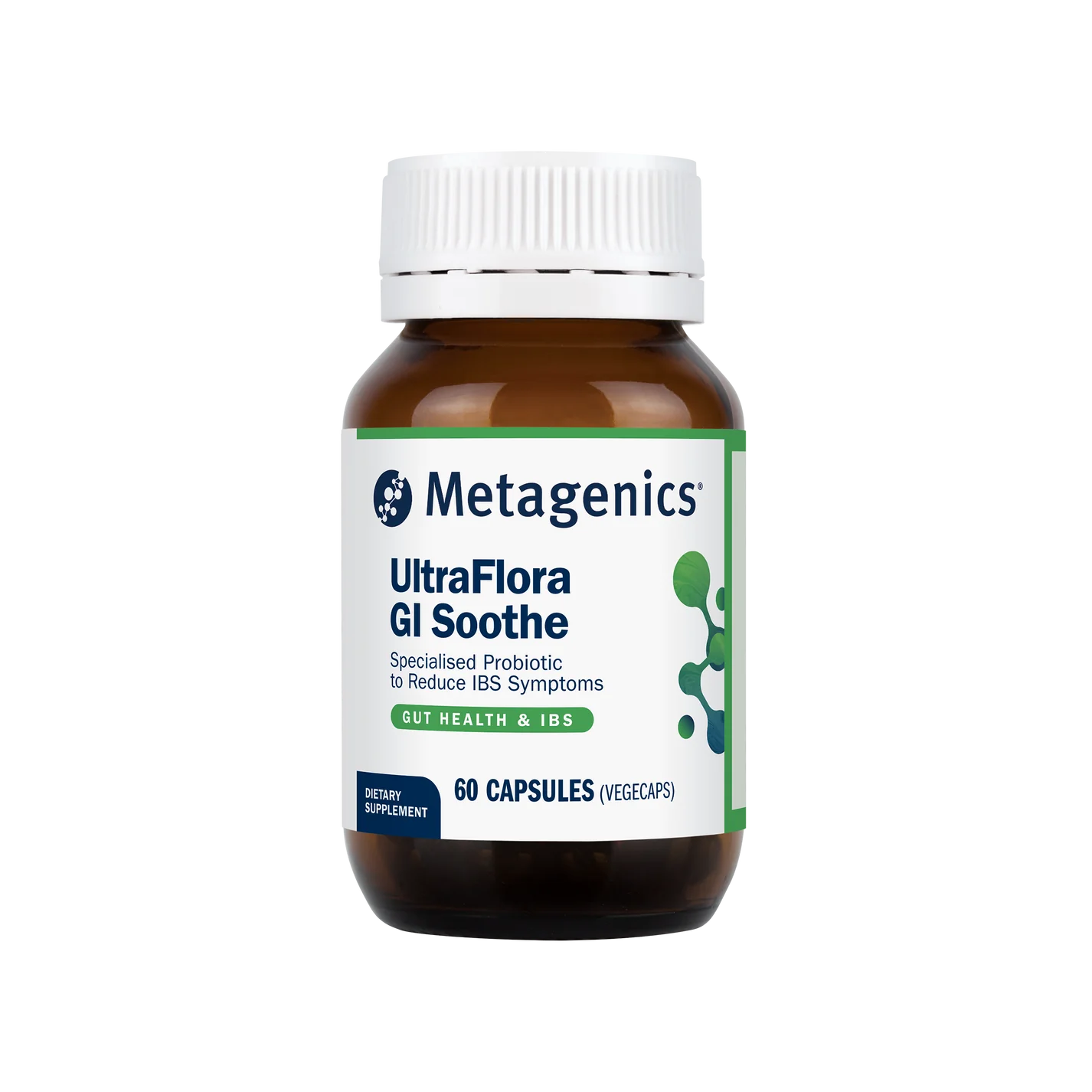 Metagenics UltraFlora GI Soothe Probiotic 60 Capsules