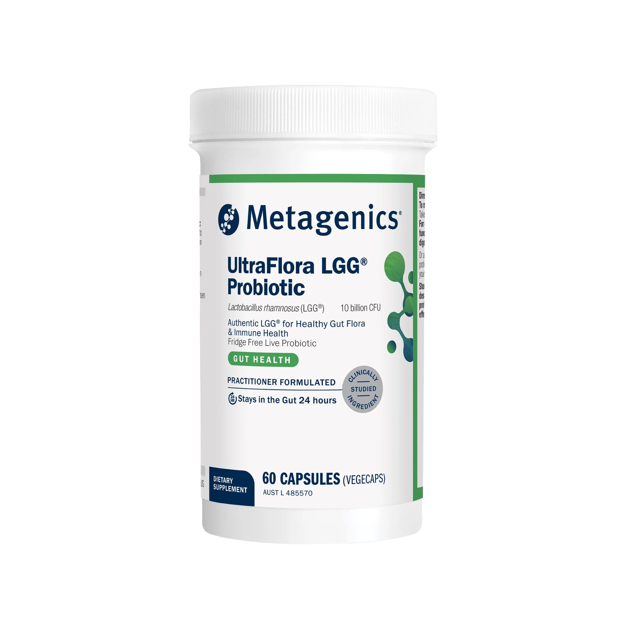 Metagenics UltraFlora LGG Probiotic - 60 Capsules