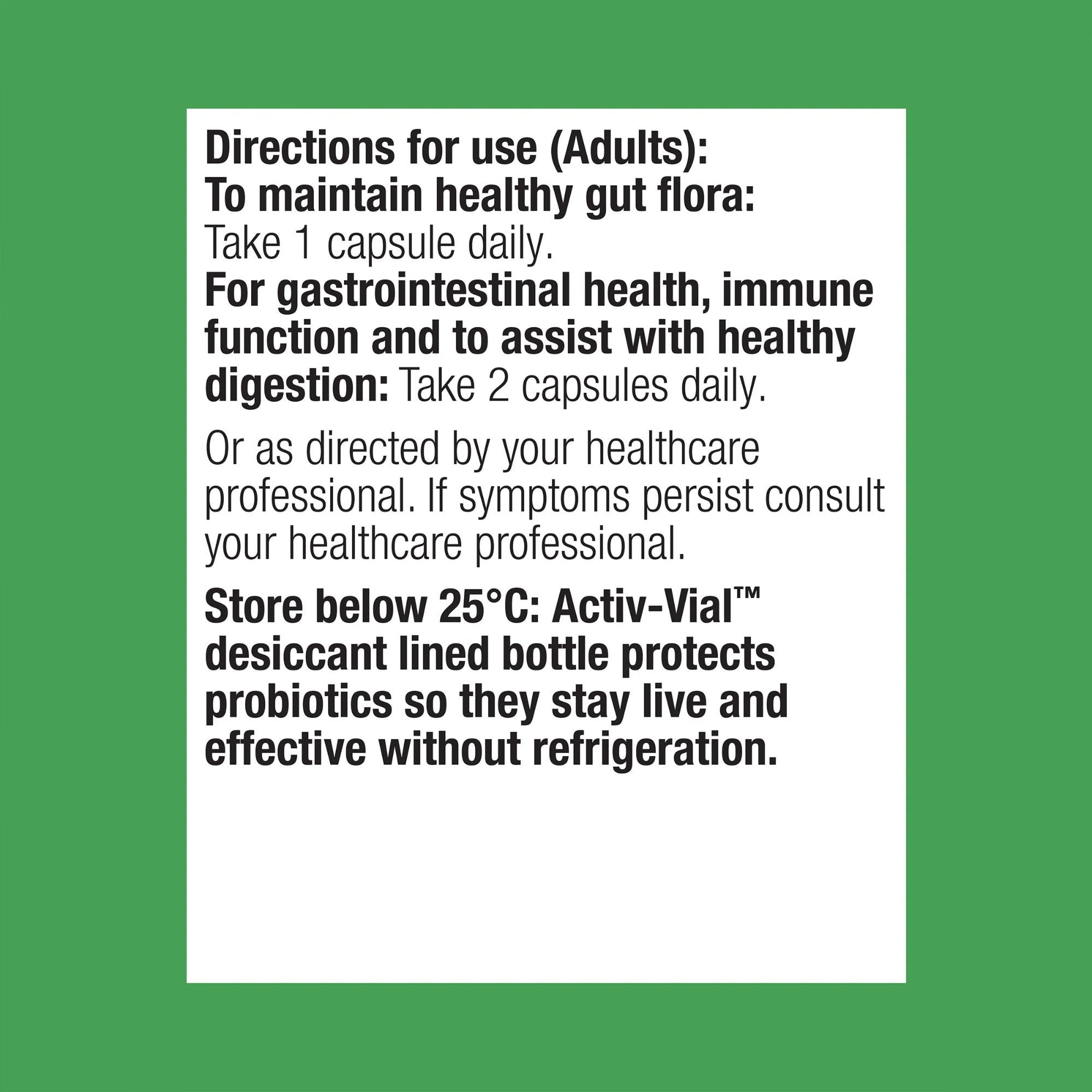 Metagenics UltraFlora LGG Probiotic - 60 Capsules