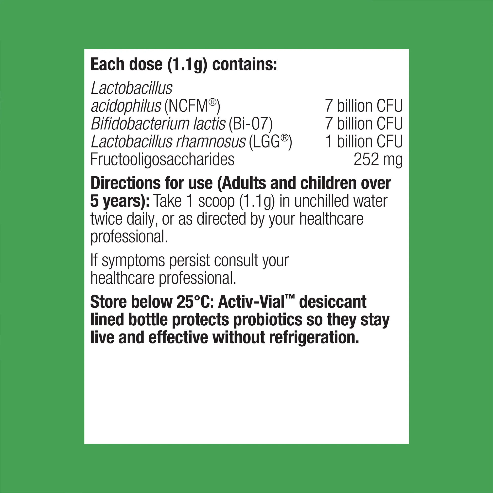 Metagenics UltraFlora Plus Dairy Free Probiotic - 50g Powder