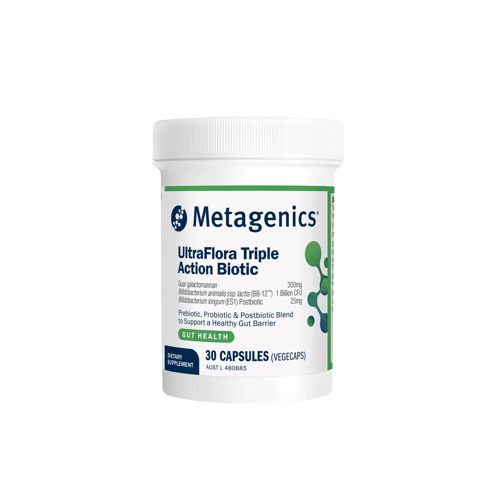 Metagenics UltraFlora Triple Action Biotic - 30 Capsules