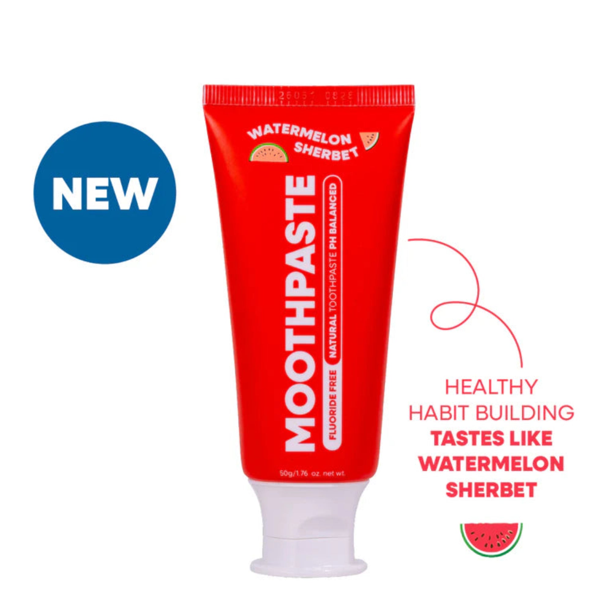 Moogoo Kids Moothpaste Fluoride Free - 50g, Watermelon Sherbet Scented