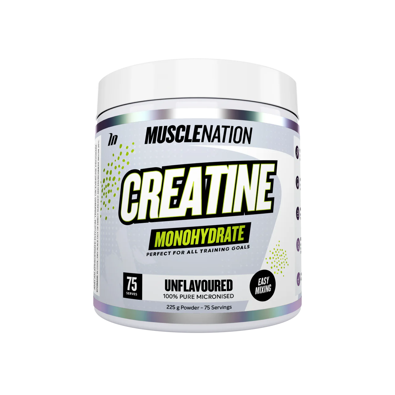 Muscle Nation Creatine Monohydrate - Unflavoured, 225g