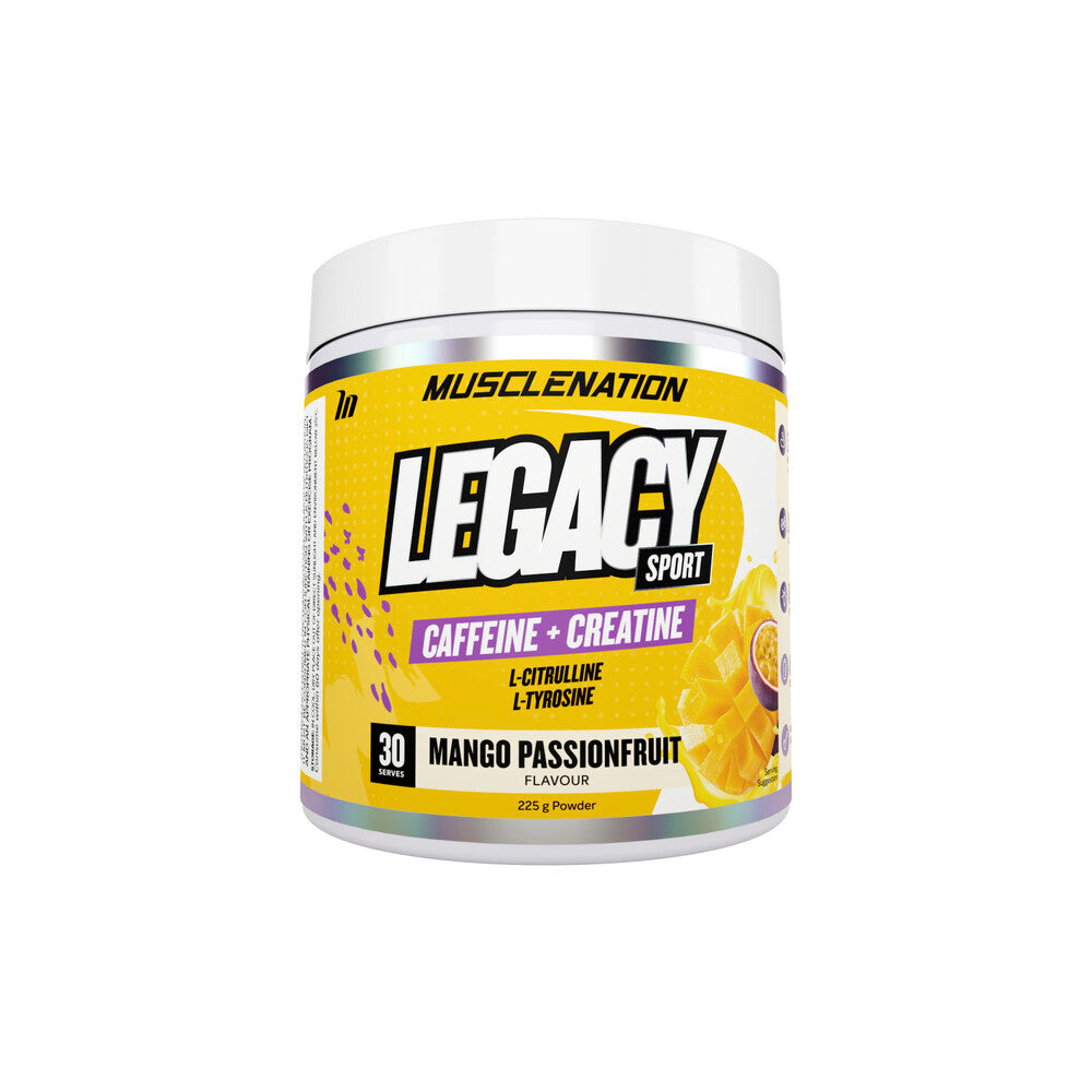 Muscle Nation Legacy Pre workout - Mango Passionfruit, 225g