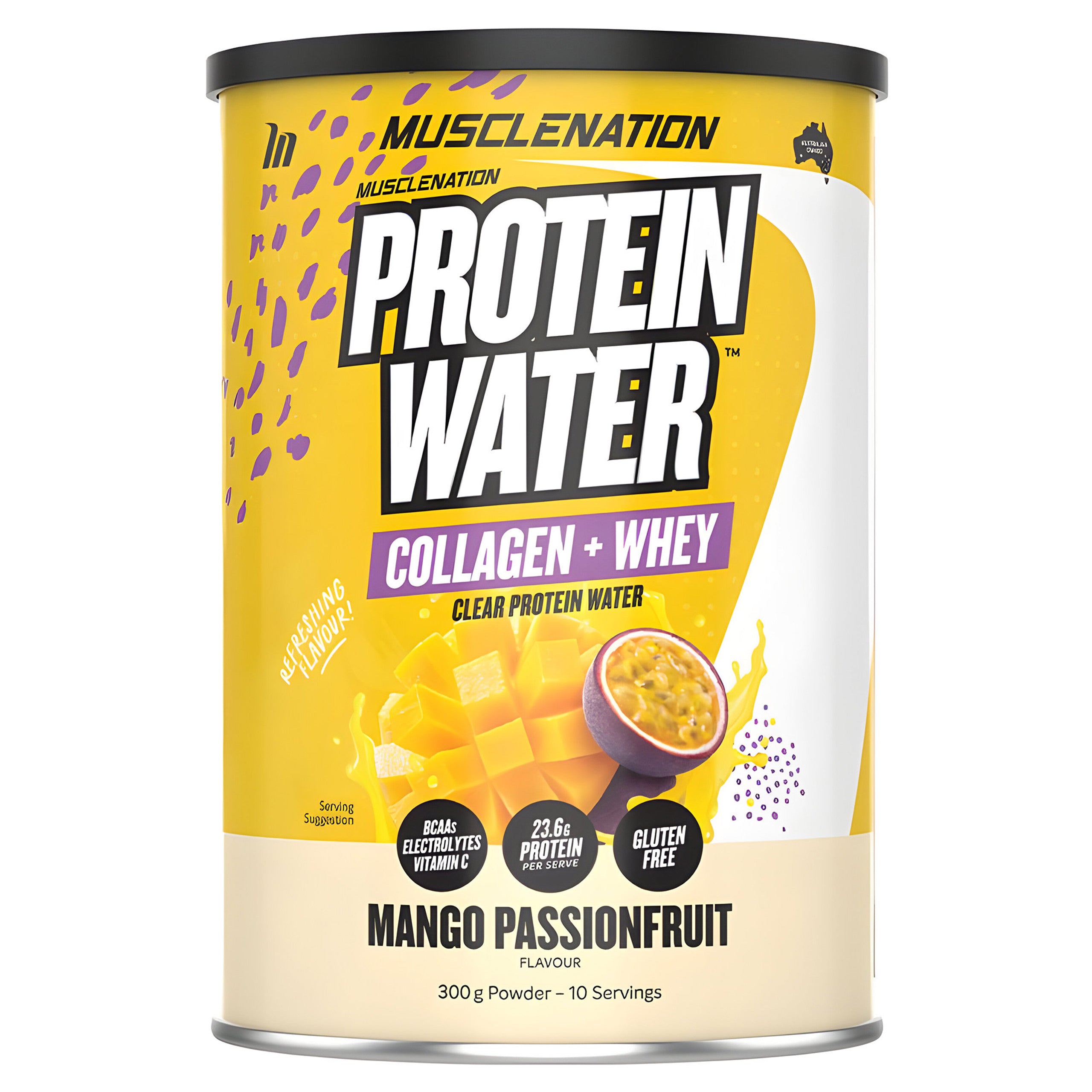 Muscle Nation Mango & Passionfruit Flavoured Protein Water 300g