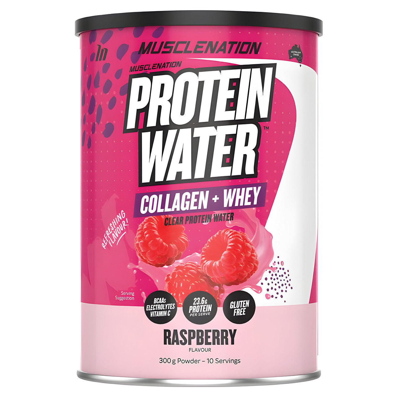 Muscle Nation Raspberry Flavoured Protein Water 300g