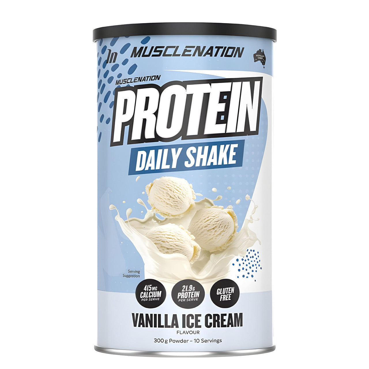 Muscle Nation Vanilla Ice Cream Flavoured Whey Protein Isolate 300g