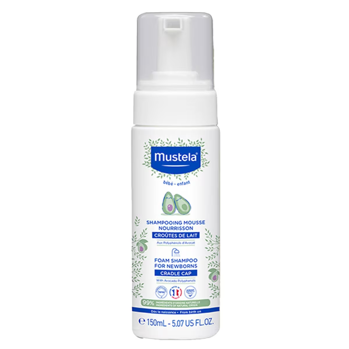 Mustela Foam Shampoo 150mL - For newborns