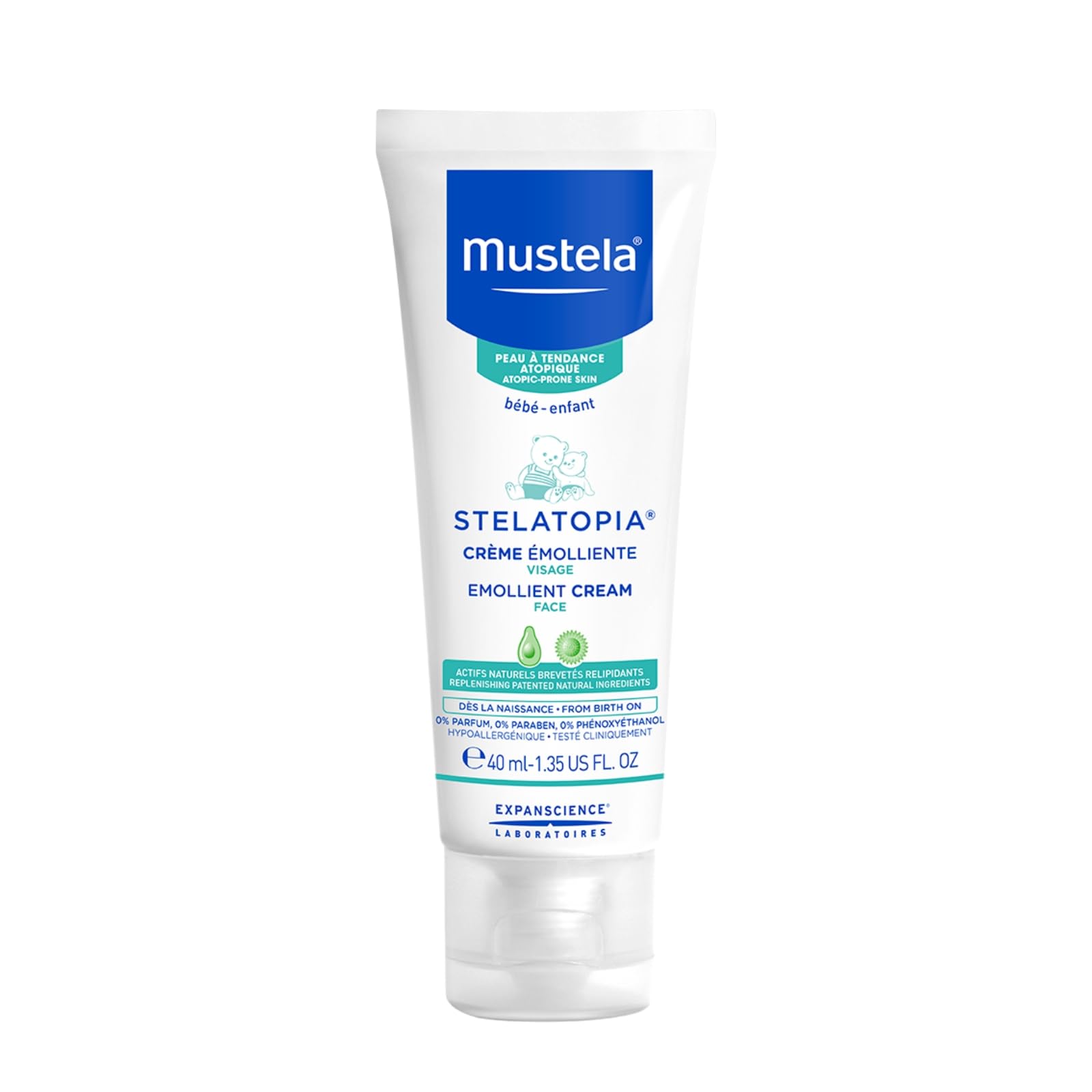 Mustela Stelatopia Emollient face cream 40mL