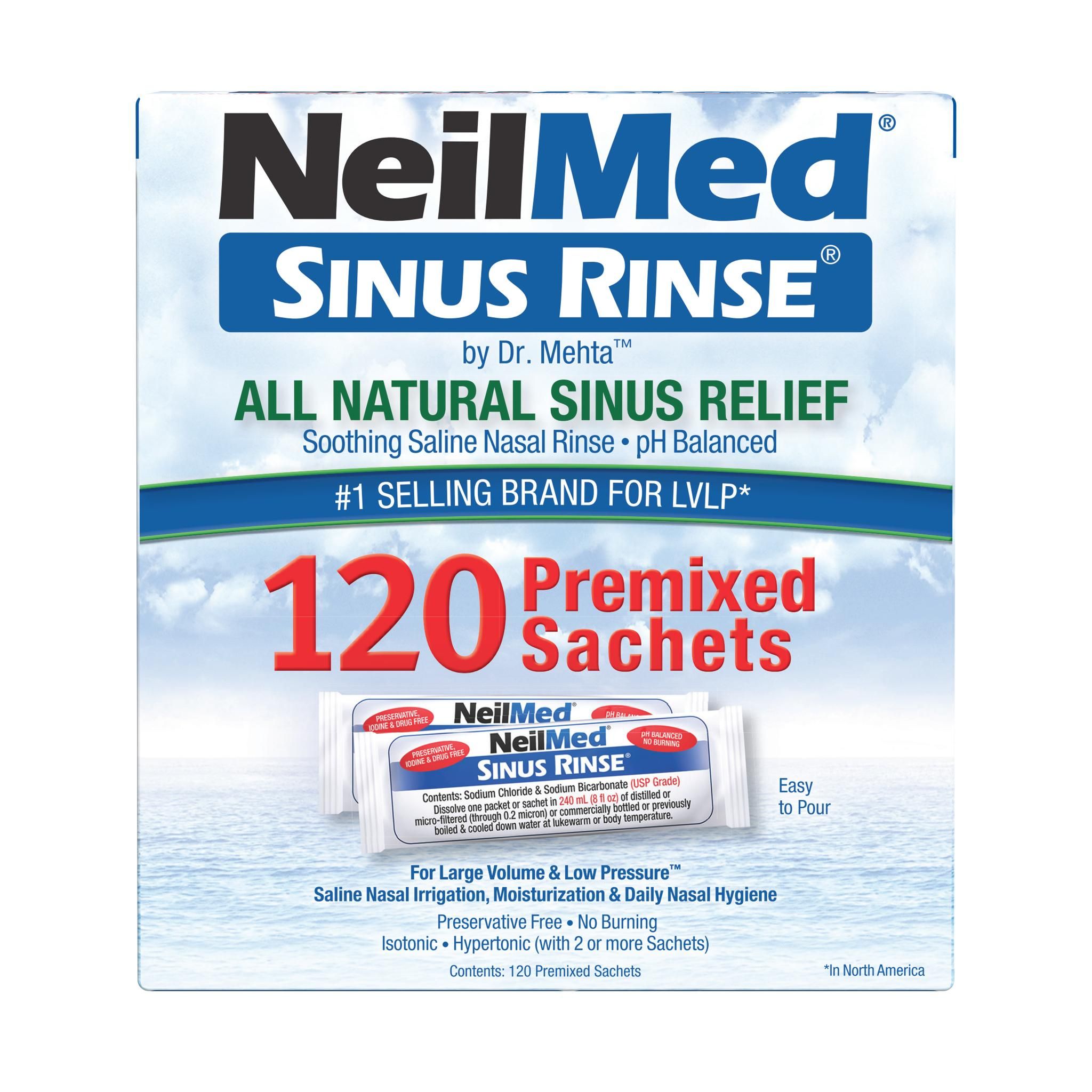 NeilMed Naspira Sinus Rinse Sachets - 120 Pack