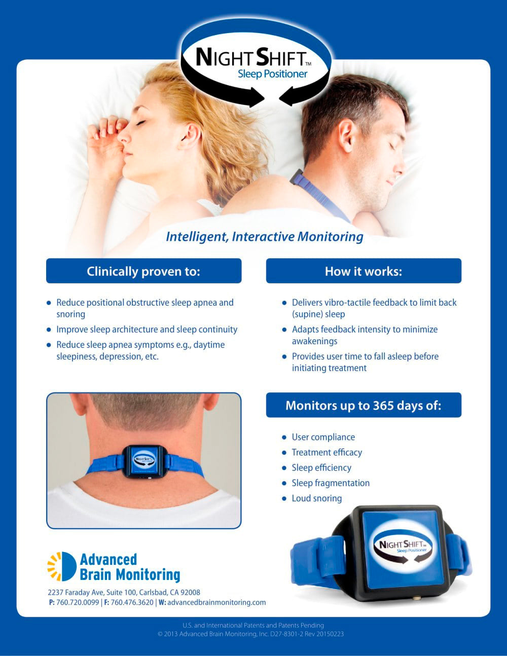 Night Shift Lateral Sleep Device - Bluetooth Version