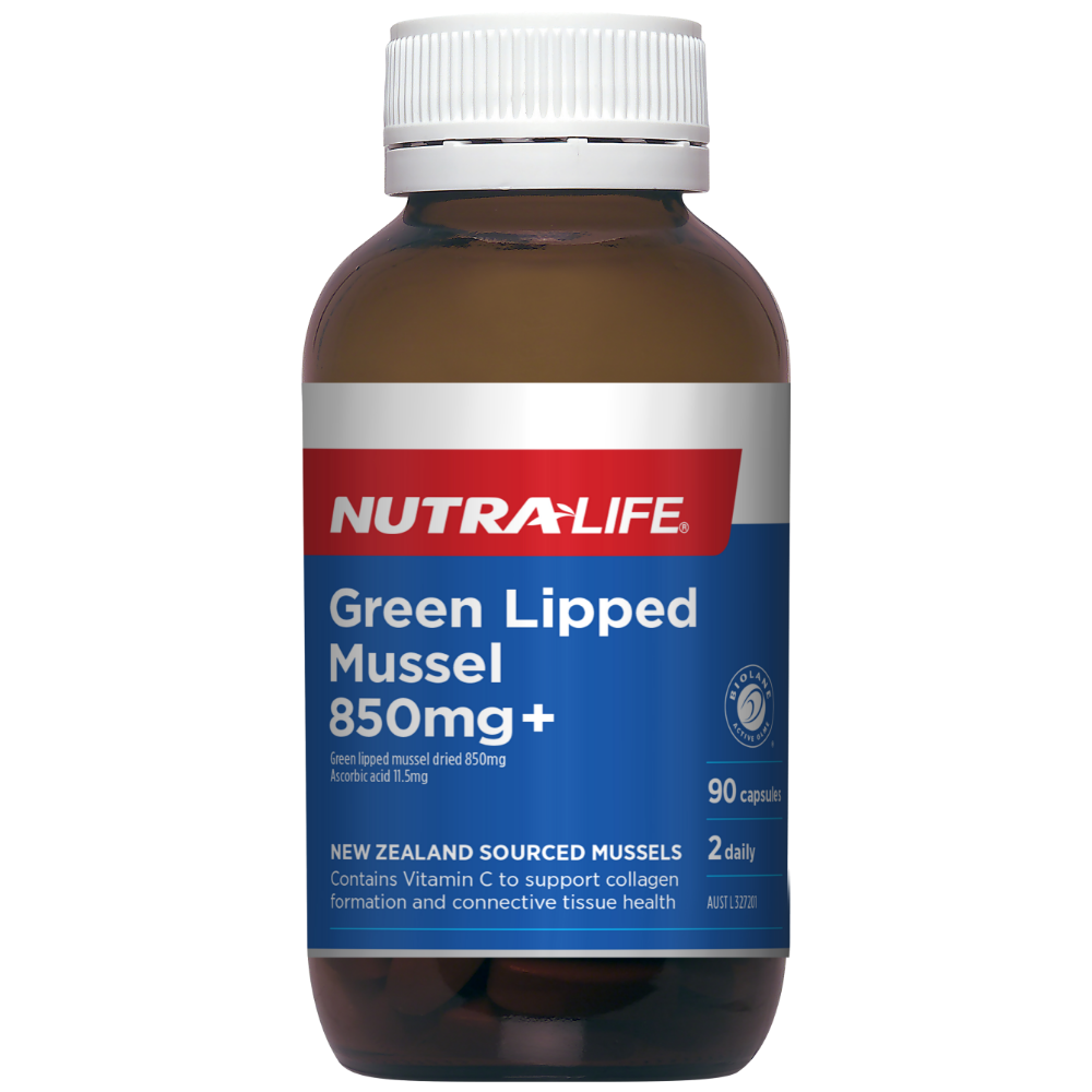 Nutra Life Green Lipped Mussel 850mg+ 90 Capsules