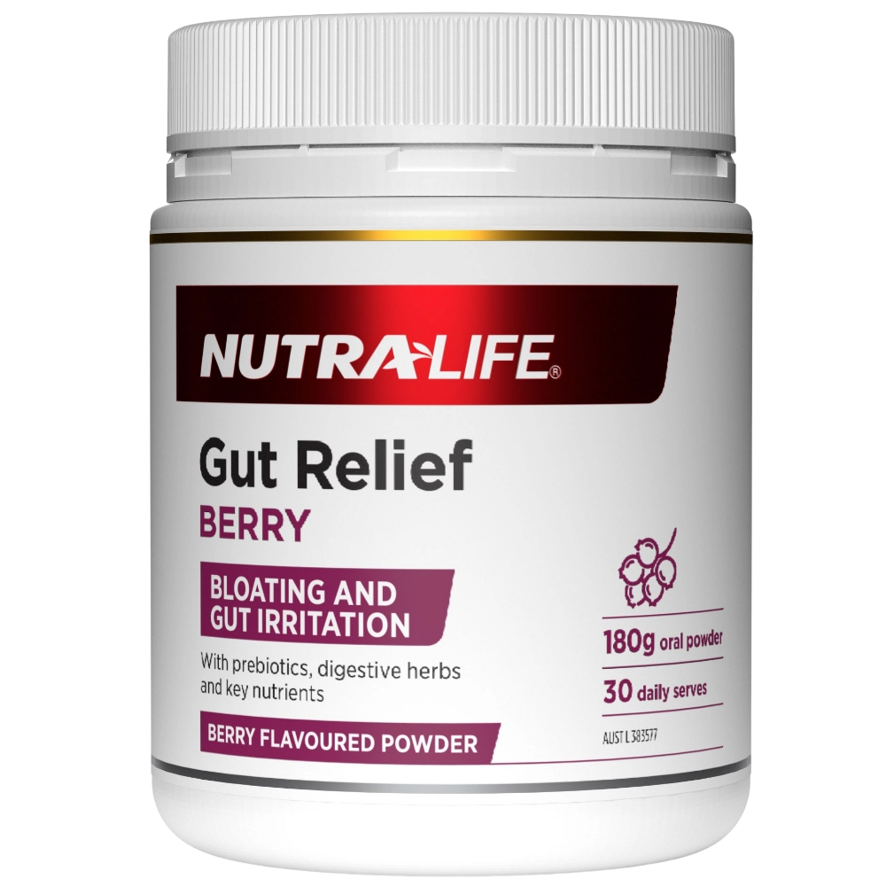 Nutra Life Gut Relief 180g - Berry Flavoured