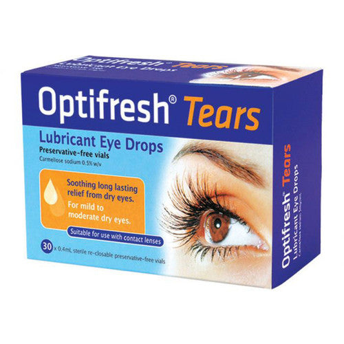 Optifresh Tears Lubricant Eye Drops 0.5% 30 Vials