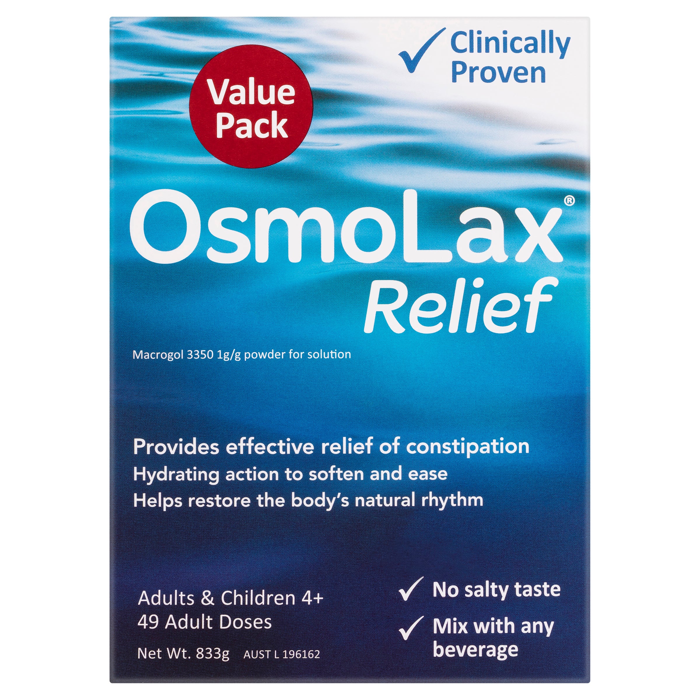 OsmoLax® Relief Value Pack - 833g