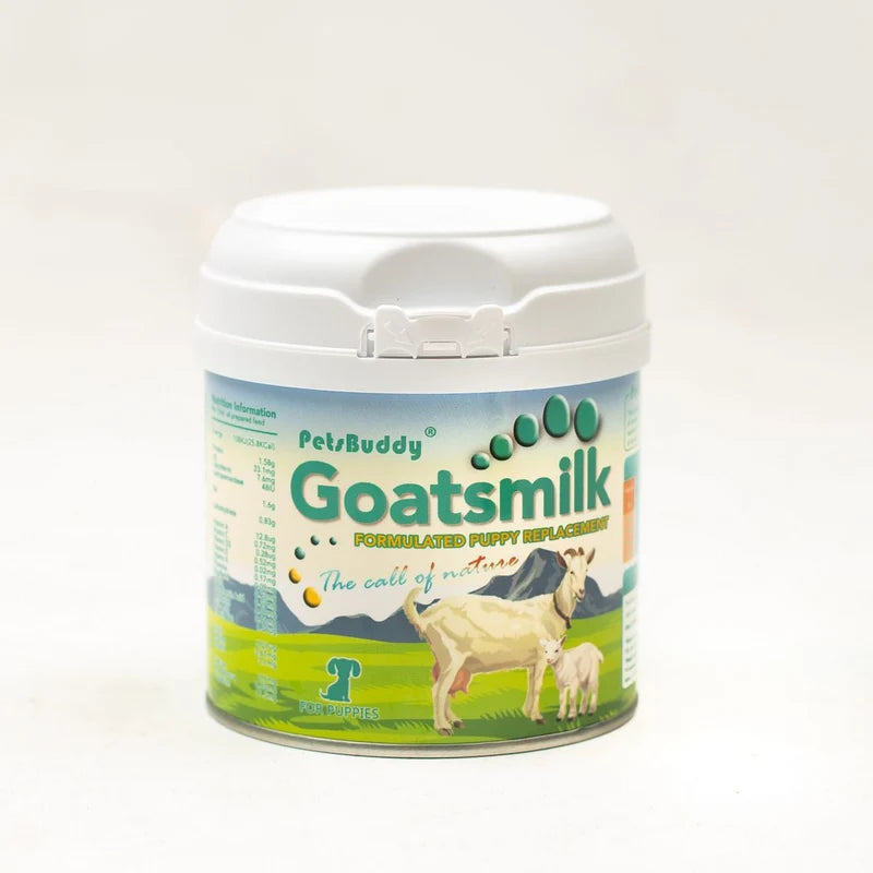 PetsBuddy® GoatsMilk Premium Low Lactose Formula For Puppies - 210g