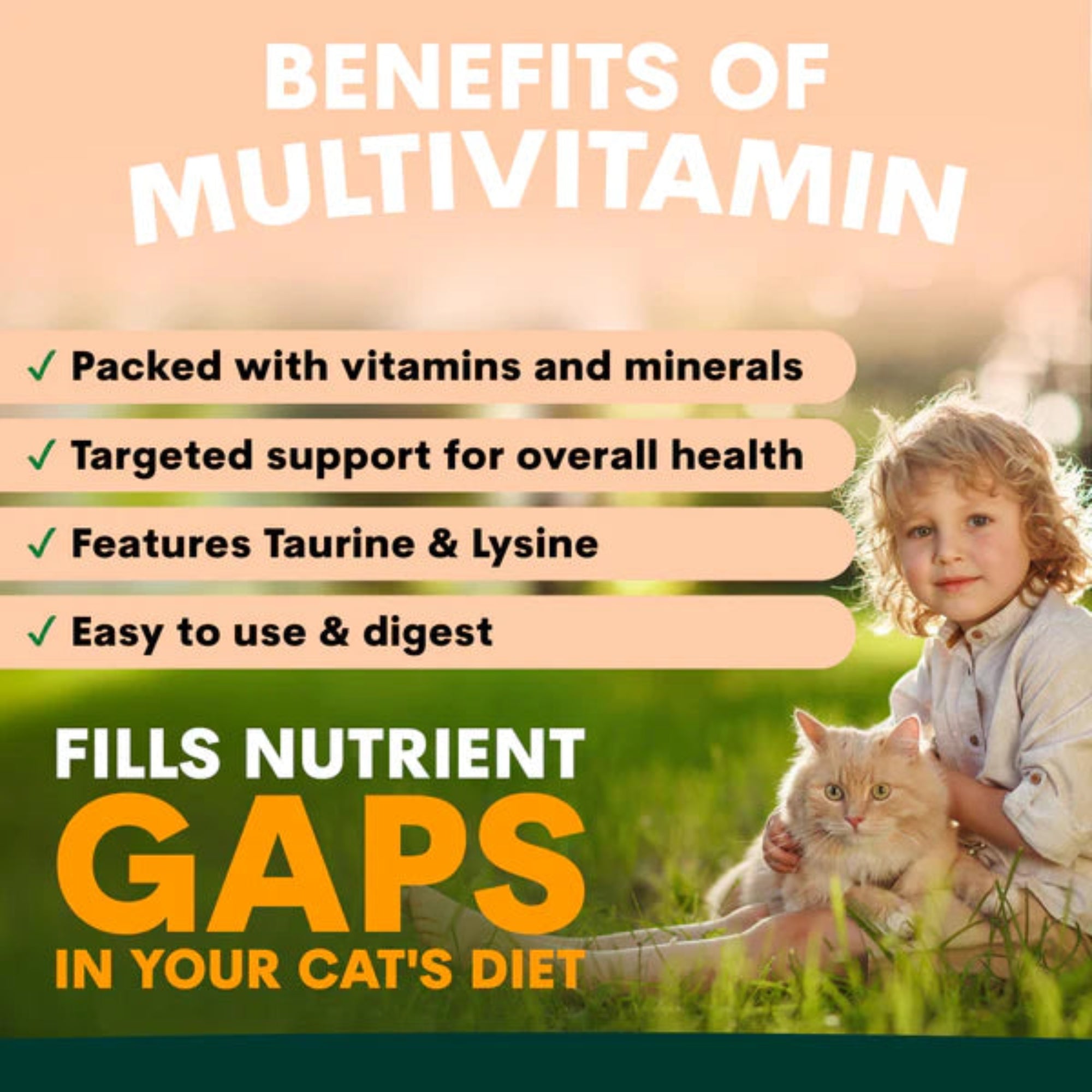Petz Park Multivatimin for Cats - 60 Scoops