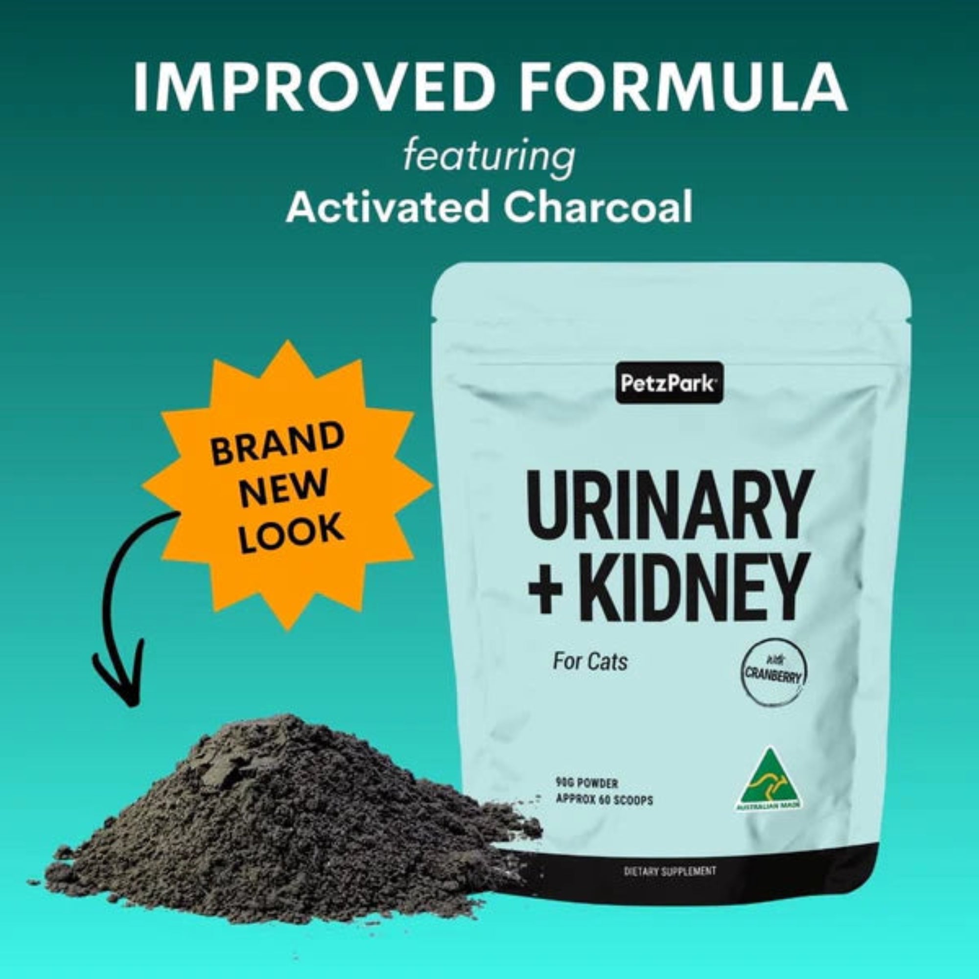 Petz Park Urinary + Kidney for Cats - 60 Scoops