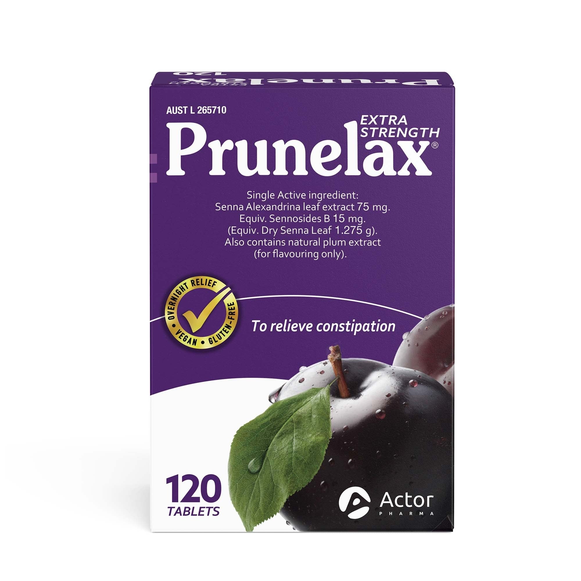 Prunelax Extra Strength Senna Laxative 120 Tablets