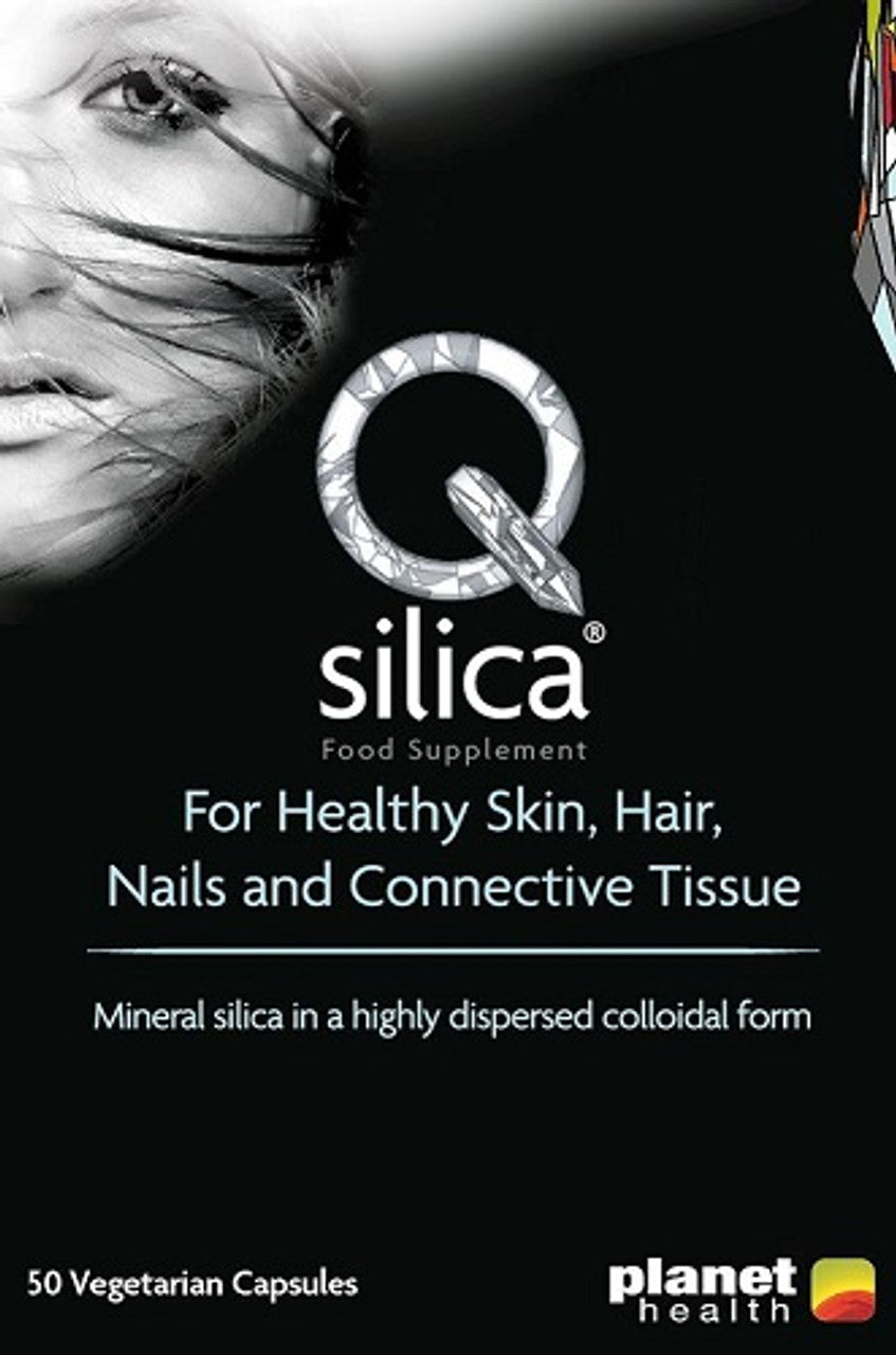 Qsilica Colloidal Silica Skin Hair & Nails 50 Capsules
