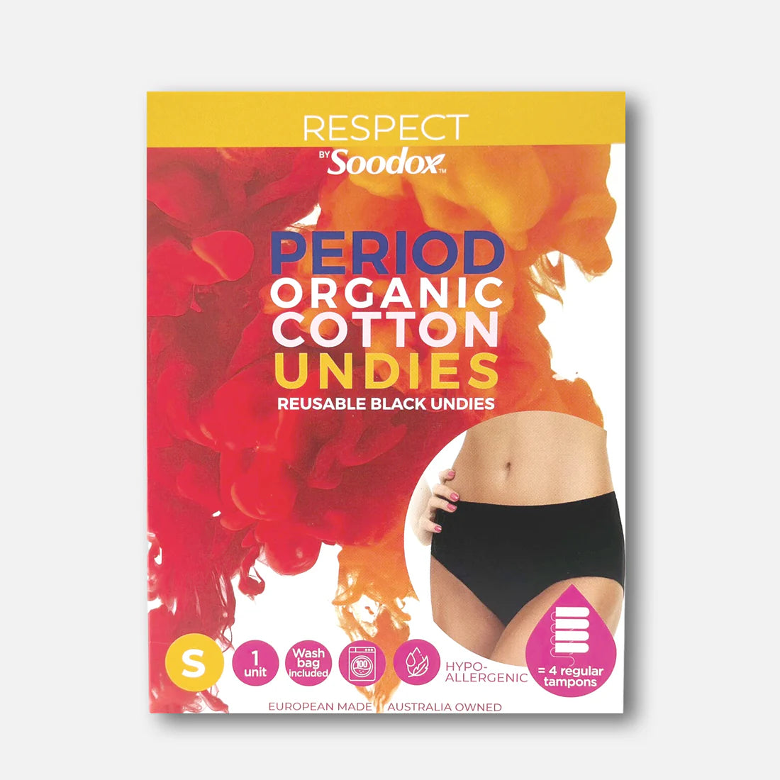 RESPECT BY Soodox™ Period Organic Cotton Undies - Small
