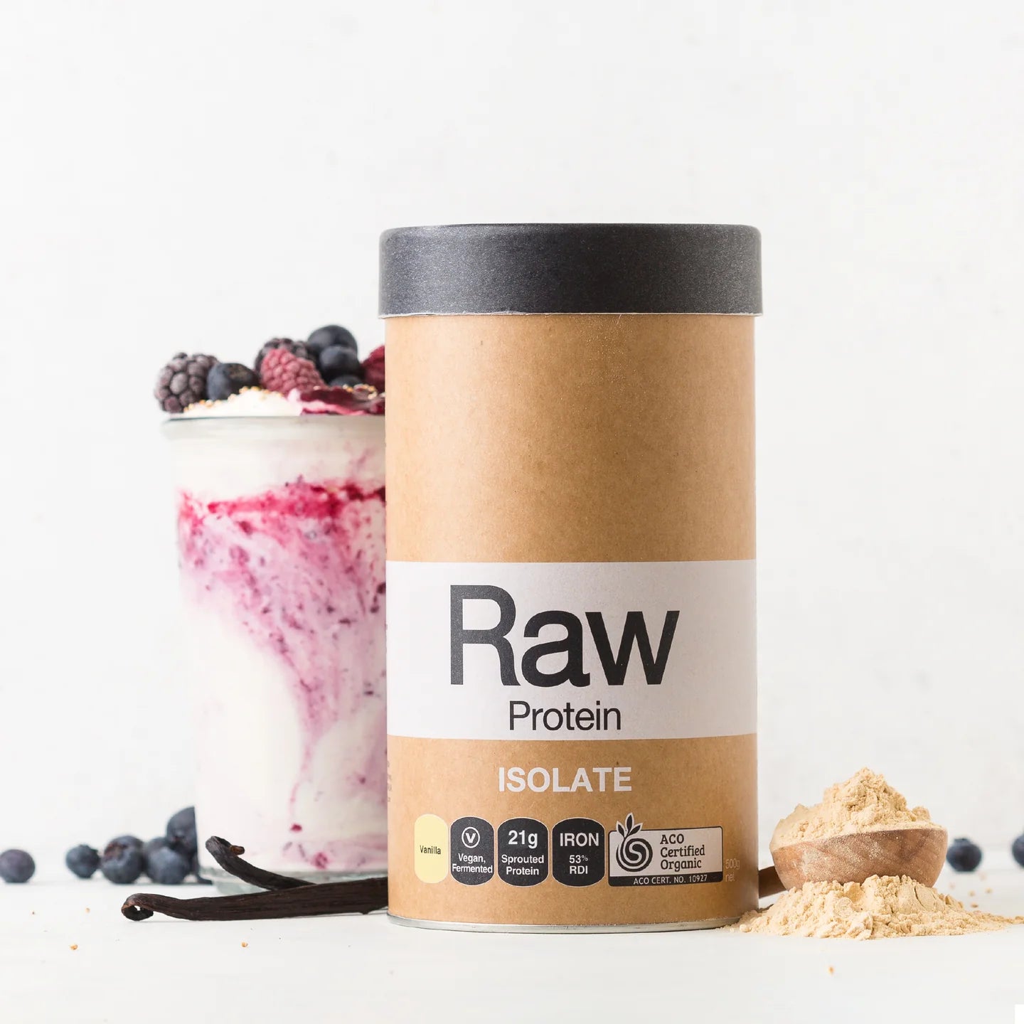 Raw Protein Isolate 390g - Vanilla