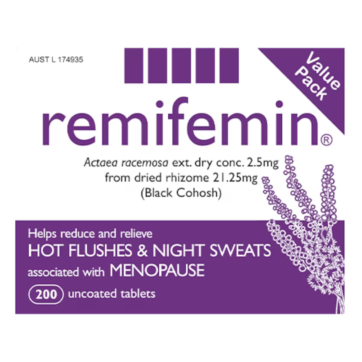 Remifemin Menopause Relief 200 tablets