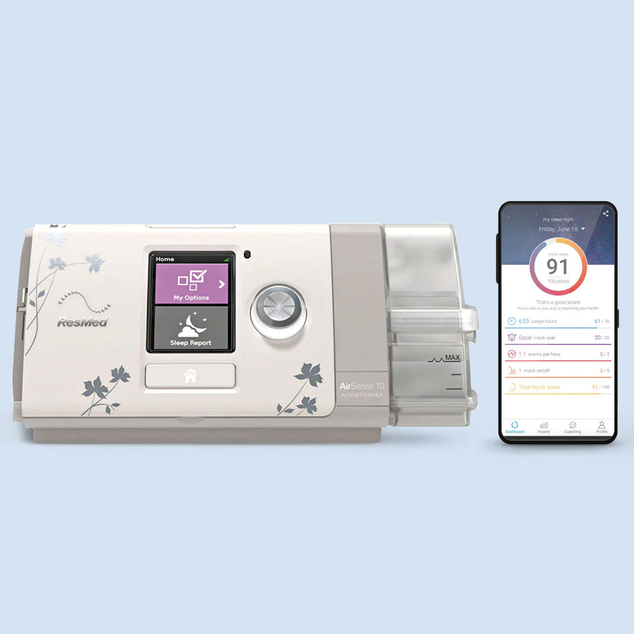 ResMed AirSense™ 10 AutoSet™ for Her CPAP Machine