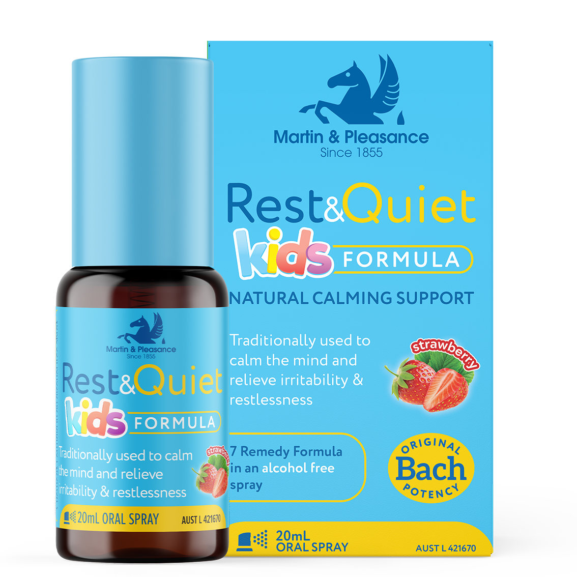 Rest&Quiet Natural Calming Oral Spray 20mL - Kids Formula