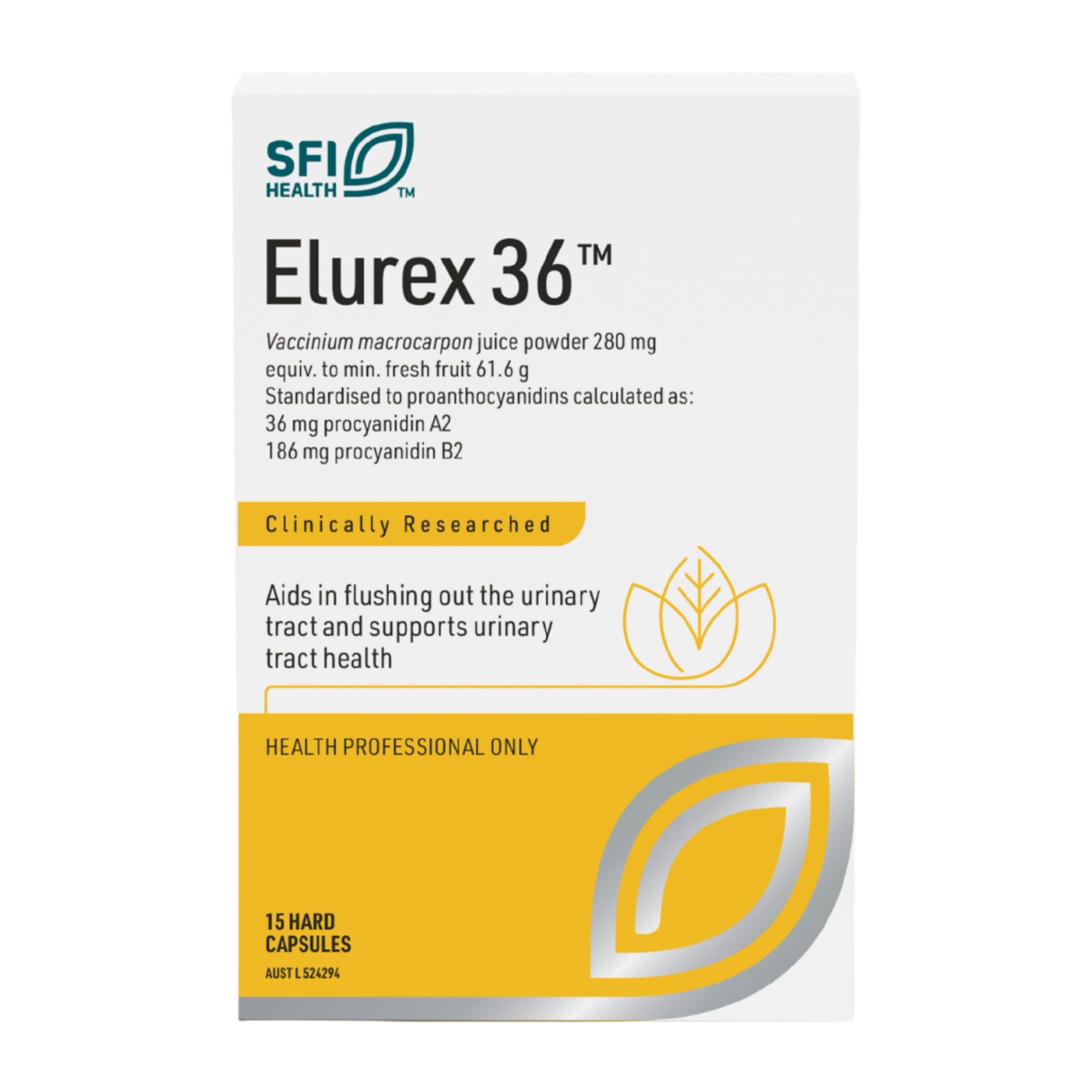 SFI Health Flordis Elurex 36 - 15 Capsules