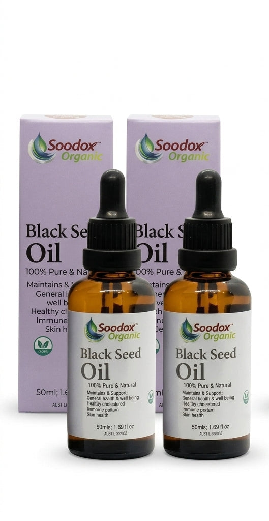 Soodox™ Organic Black Seed Oil - 2 Pack