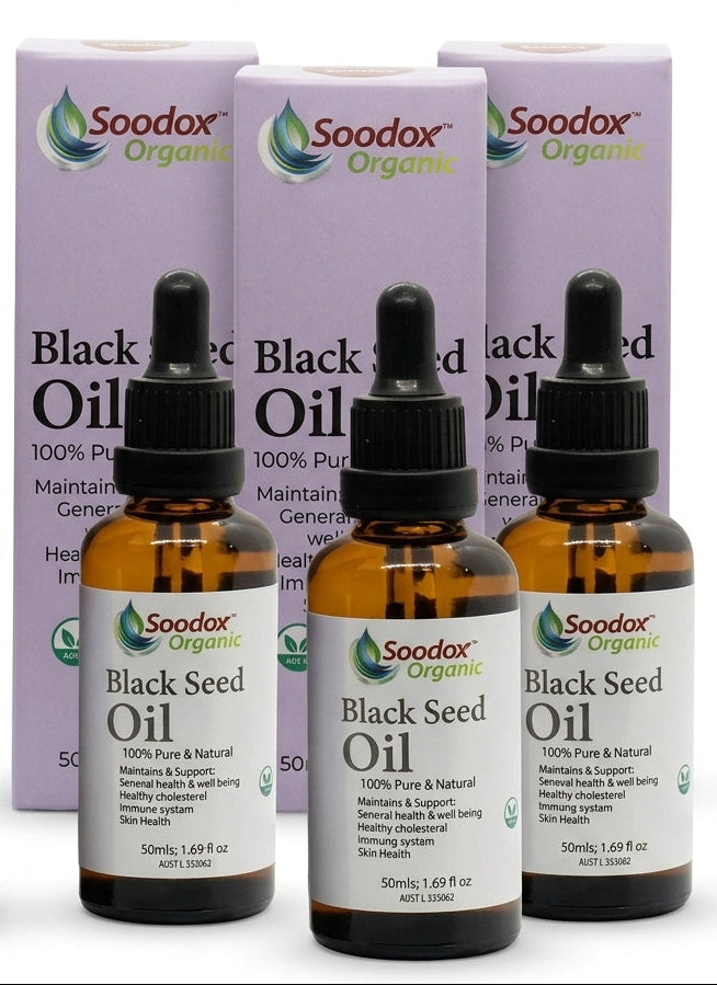 Soodox™ Organic Black Seed Oil - 3 Pack