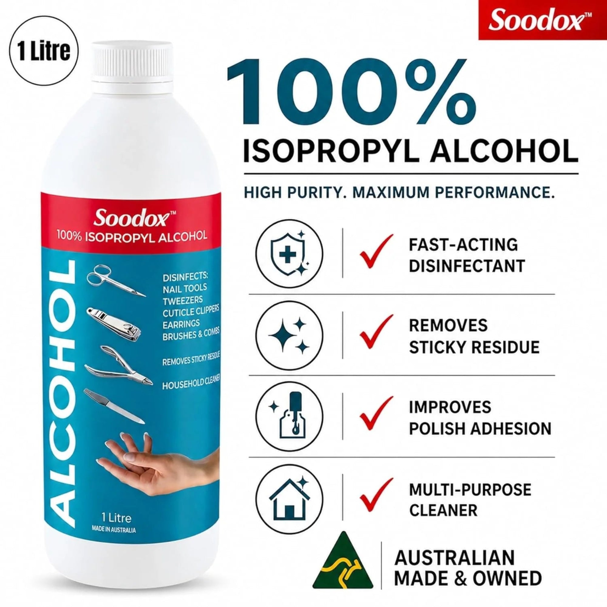 Soodox Isopropyl alcohol - 1L