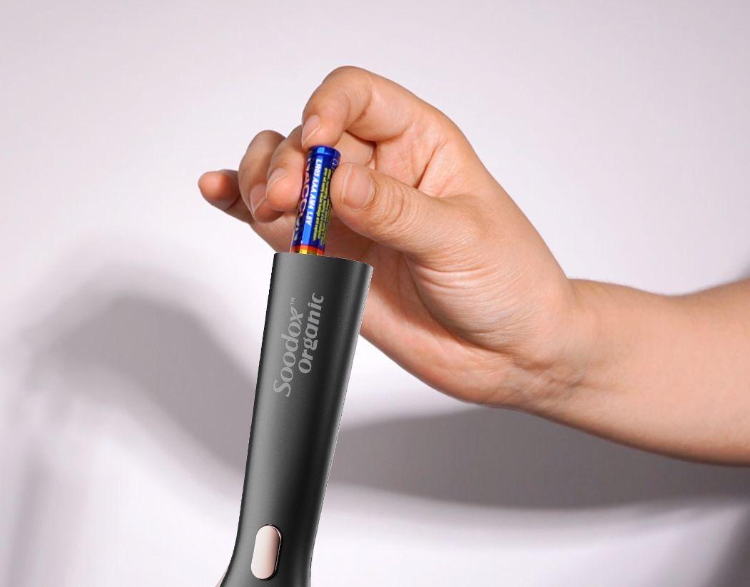 Soodox™ Organic Hair Oil Dispensing Brush - Obsidian Black