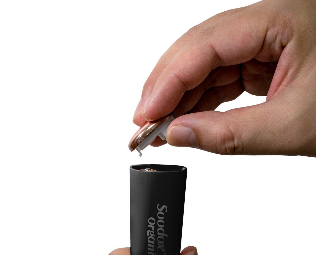 Soodox™ Organic Hair Oil Dispensing Brush - Obsidian Black
