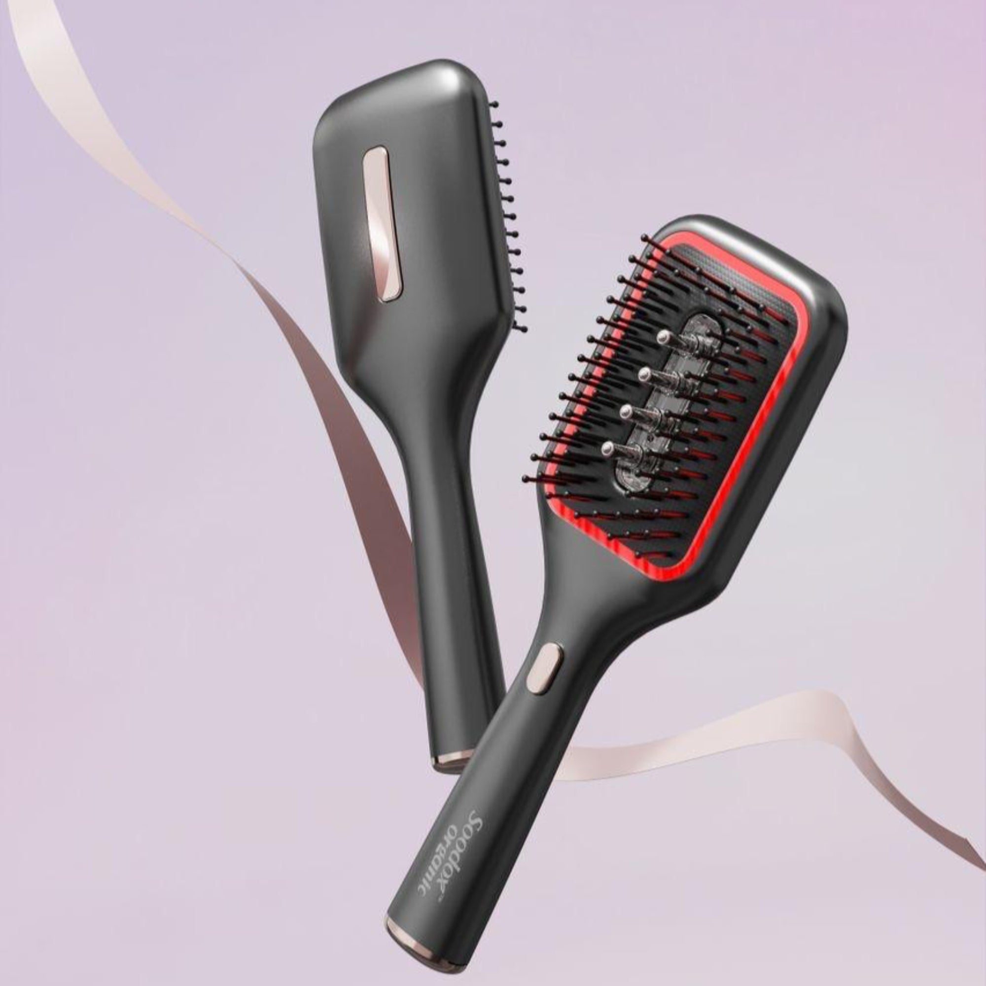 Soodox™ Organic Hair Oil Dispensing Brush - Obsidian Black