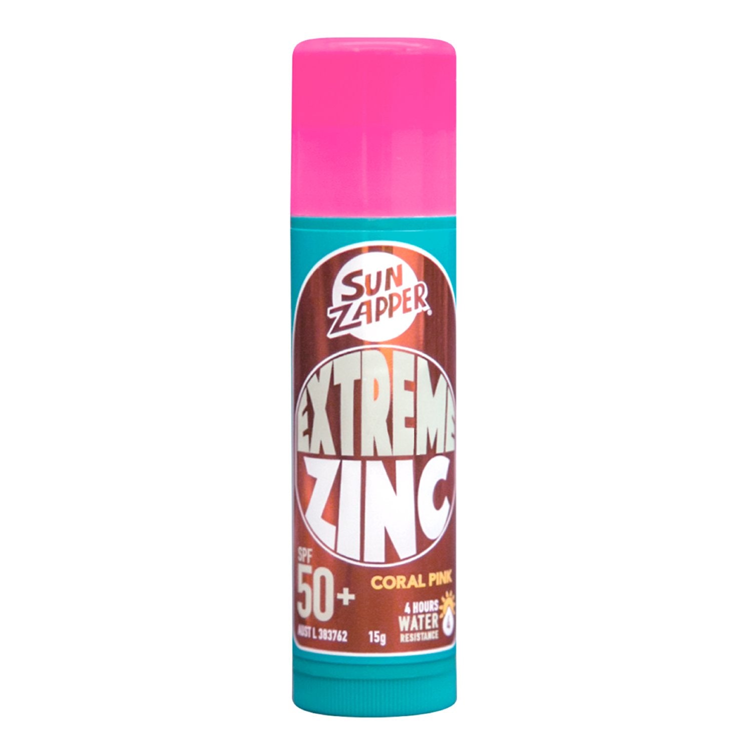 Sun Zapper Extreme Coral Pink Zinc Stick SPF 50+ - 15g